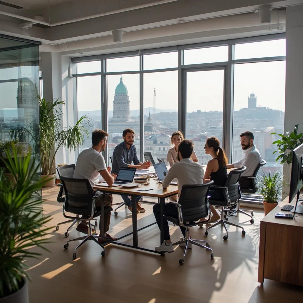 TürkStartup ekibi yaratıcı ofis ortamında