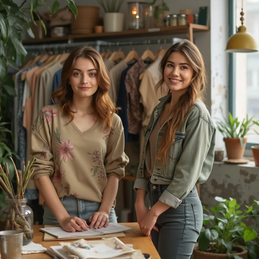 Sürdürülebilir moda girişimi ekibi